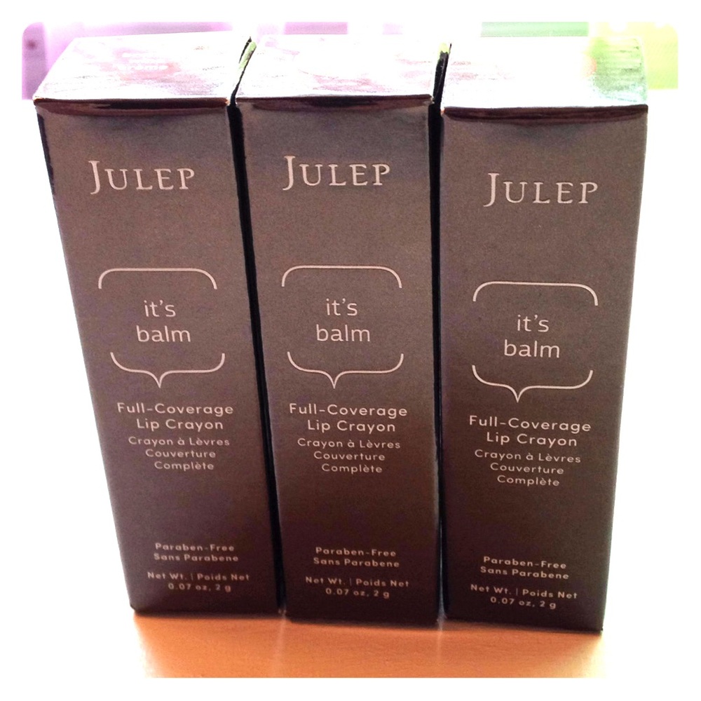 3 NIB Julep Full-Coverage Lip Crayons